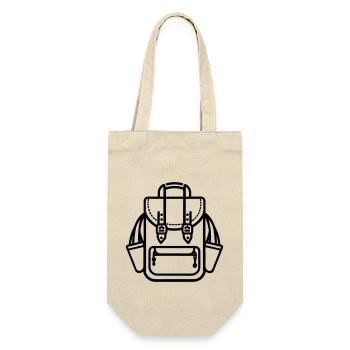 Backpack - Gift Bag for Bottles - nature - Front