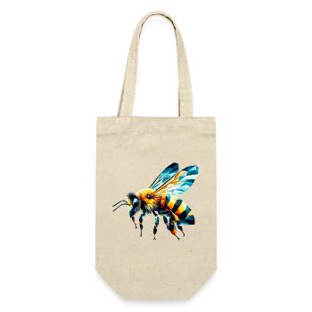 Abeille polygonale - Sac à bouteille - nature - Devant