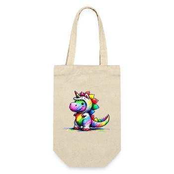 Dino Unicorn - Gift Bag for Bottles - nature - Front