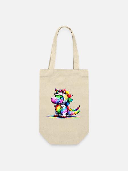 Licorne Dino - Sac à bouteille - nature