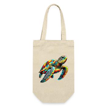 Tortue - Sac à bouteille - nature - Devant