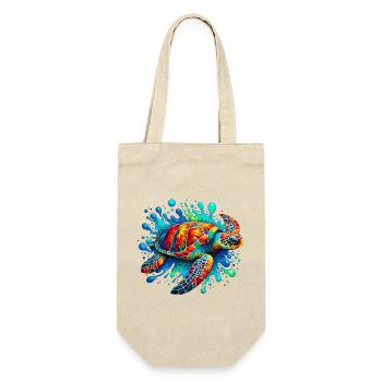 Tortue - Sac à bouteille - nature - Devant