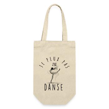 Je peux pas, j'ai danse. - Sac à bouteille - nature - Devant