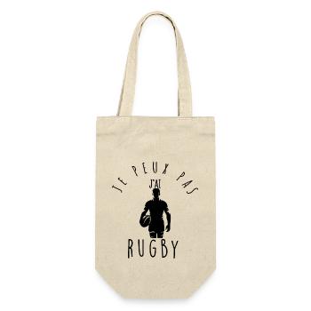 I can't, I have rugby. - Gift Bag for Bottles - nature - Front