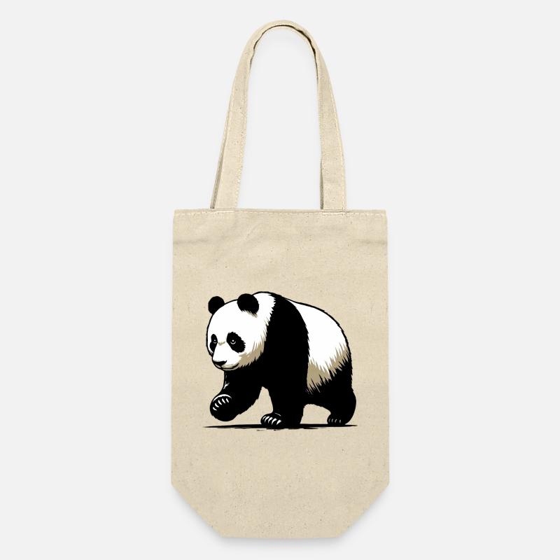 Panda - Gift Bag for Bottles - nature