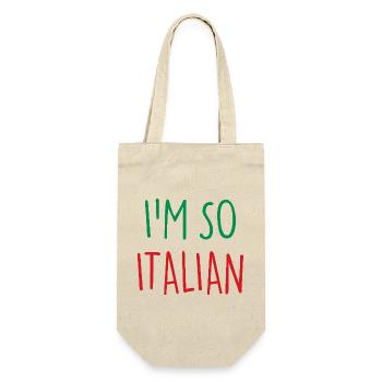 I'M SO ITALIAN Italy Italien - Gift Bag for Bottles - nature - Front