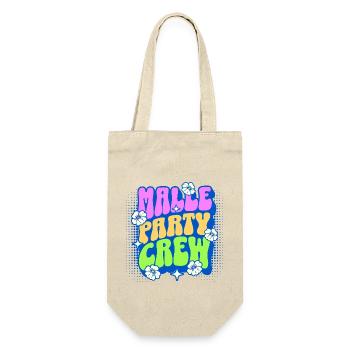 Malle Party Crew - Geschenkbeutel für Flaschen - Natur - Vorne
