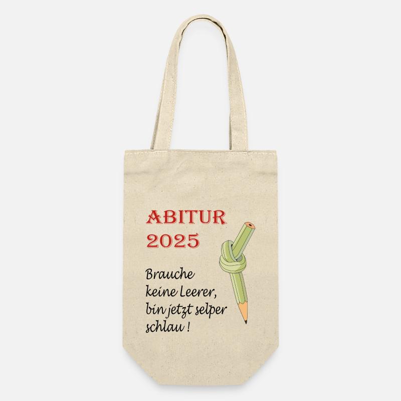 ABITUR 2025 - Geschenkbeutel für Flaschen - Natur