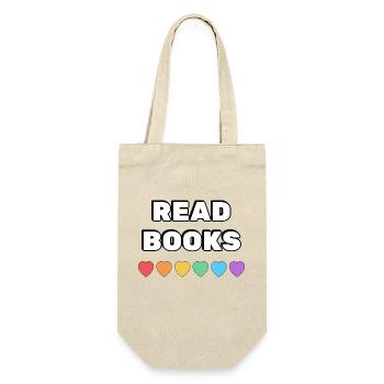 Lire des livres Rainbow Hearts - Sac à bouteille - nature - Devant