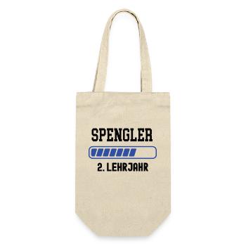 Ausbildung Spengler 2. Lehrjahr Spenglerei Lehre - Geschenkbeutel für Flaschen - Natur - Vorne
