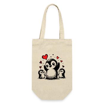 Happy Couple Surrounded by Love - Gift Bag for Bottles - nature - Front