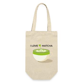 I Love Matcha - Gift Bag for Bottles - nature - Front