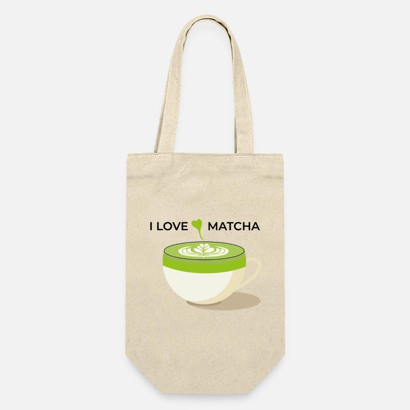 J’adore le Matcha - Sac à bouteille - nature