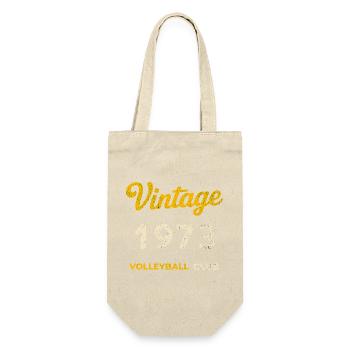 Millésime 1973 – Volleyball Club Rétro Année de naissance - Sac à bouteille - nature - Devant