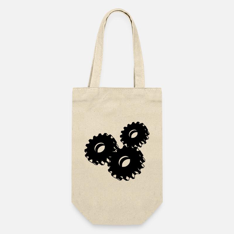 Cogwheel - Gift Bag for Bottles - nature