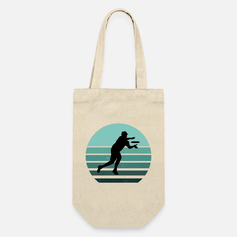 Ultimate Frisbee Reader, Retro Style - Gift Bag for Bottles - nature