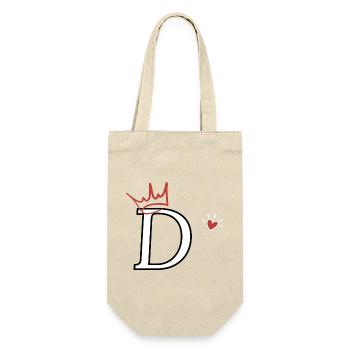 Heart Crown Letter - Gift Bag for Bottles - nature - Front