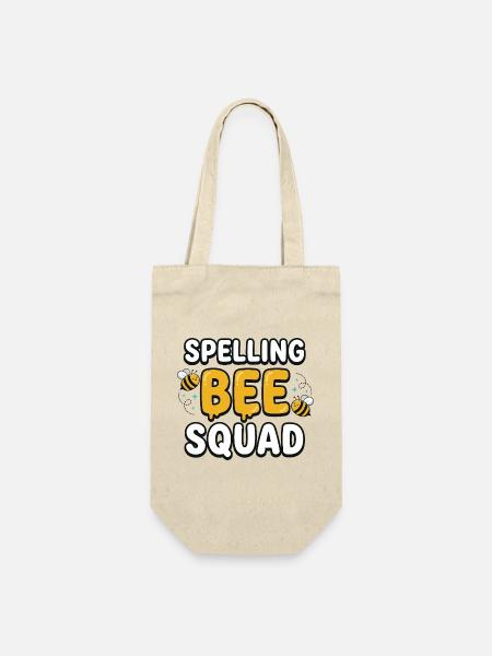 Spelling Bee Squad Cute Bee Team - Geschenkbeutel für Flaschen - Natur