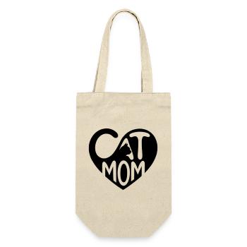 Maman Chat, Cœur de Maman Chat - Sac à bouteille - nature - Devant