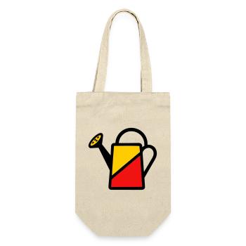 Two-tone watering can tool vegetable gardener - Gift Bag for Bottles - nature - Front