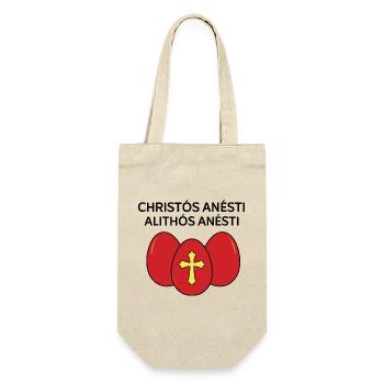Christos Anesti Alithos Anesti Greek Easter Egg - Gift Bag for Bottles - nature - Front