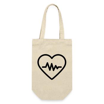 heartbeat - Gift Bag for Bottles - nature - Front