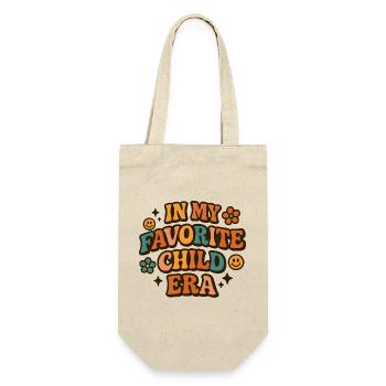 In My Favorite Child Era Tochter Familien Humor - Geschenkbeutel für Flaschen - Natur - Vorne