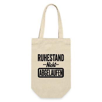 Ruhestand Nacht Abgelaufen Lustiger Spruch - Geschenkbeutel für Flaschen - Natur - Vorne