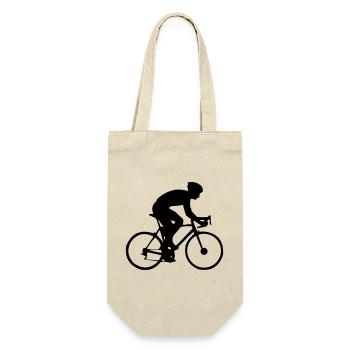 Biker - Geschenkbeutel für Flaschen - Natur - Vorne