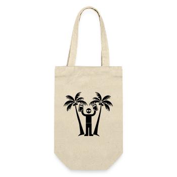 Vacation Island Beer Palm Trees - Gift Bag for Bottles - nature - Front