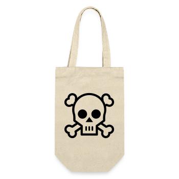 tête de mort pirate - Sac à bouteille - nature - Devant