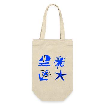 maritime - Gift Bag for Bottles - nature - Front