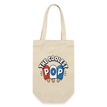 Lustiger Opa, der coolste Papa - Geschenkbeutel für Flaschen - Natur - Vorne