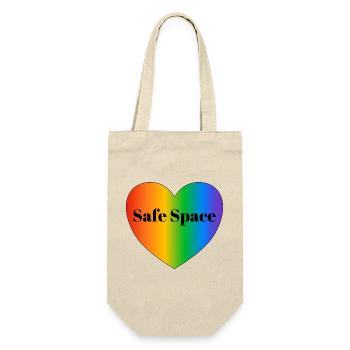 Safe space LGBT pride flag - Gift Bag for Bottles - nature - Front