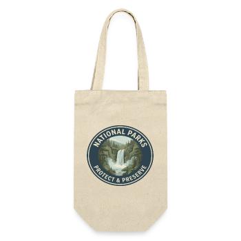 Nationalpark Schutz & Preserve Logo - Geschenkbeutel für Flaschen - Natur - Vorne
