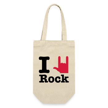 i love rock - Gift Bag for Bottles - nature - Front