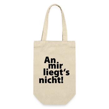 an mir liegts nicht - Geschenkbeutel für Flaschen - Natur - Vorne