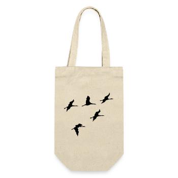 crane - Gift Bag for Bottles - nature - Front