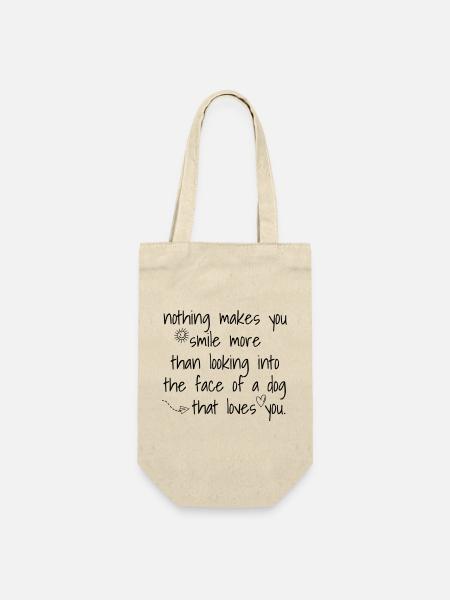T-shirts cool pour femmes et hommes avec un chien - Sac à bouteille - nature