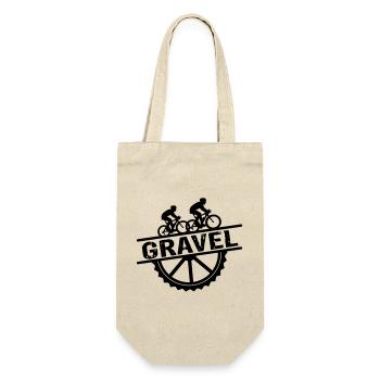 Gavel Fahrrad - Geschenkbeutel für Flaschen - Natur - Vorne