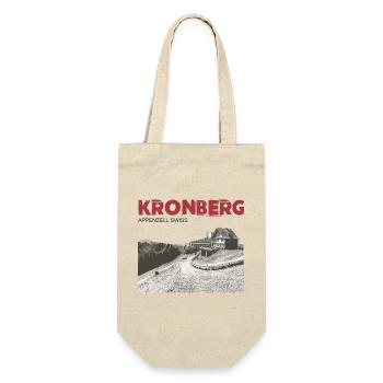 Schweizer Berge T-Shirt Appenzell Kronberg - Geschenkbeutel für Flaschen - Natur - Vorne