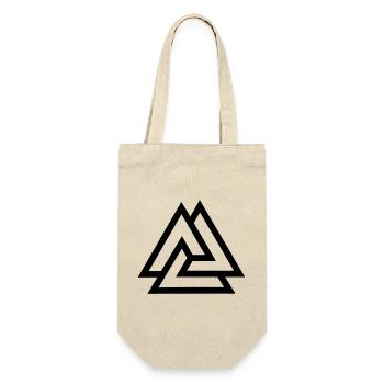 Valknut knot fallen in battle - Gift Bag for Bottles - nature - Front