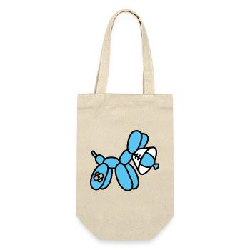 Funny Balloon Artist Dog Protective Collar Veterinarian - Gift Bag for Bottles - nature - Front