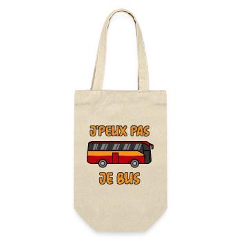 J'Peux Pas Je Bus - Sac à bouteille - nature - Devant