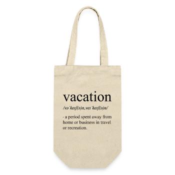 Vacation definition - Geschenkbeutel für Flaschen - Natur - Vorne