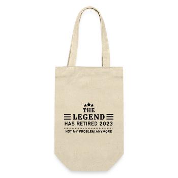 THE LEGEND HAS RETIRED 2023 NOT MY PROBLEM ANYMORE - Gift Bag for Bottles - nature - Front