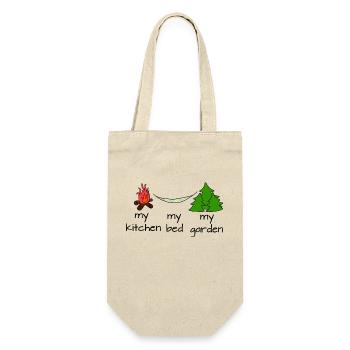 Outdoor - Geschenkbeutel für Flaschen - Natur - Vorne