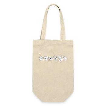 Symbole Tiere Hunde Hasen Einhorn symbol - Geschenkbeutel für Flaschen - Natur - Vorne