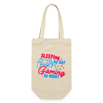 Sleeping By Day Gaming By Night - Gift Bag for Bottles - nature - Front