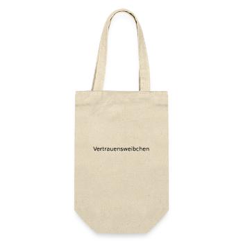 Vertrauensweibchen - Geschenkbeutel für Flaschen - Natur - Vorne
